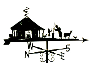 African Hut weathervane